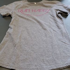 Run happy t shirt